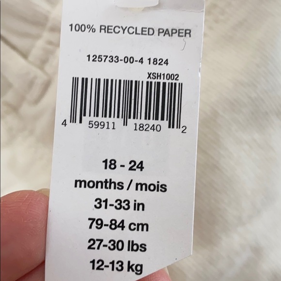 *4 for $20* NWT BabyGap Cream Corduroy Jeggings - Picture 7 of 7